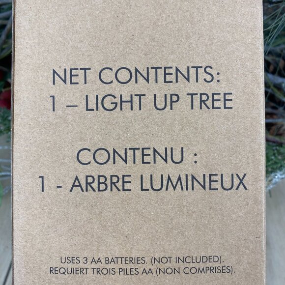 Avon Sparkling Light Up Snow Globe Tree New In Box - Picture 6 of 8